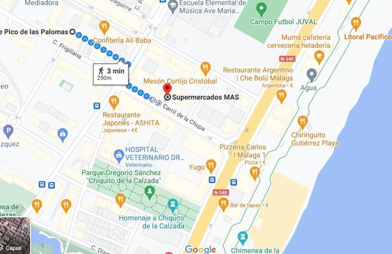 Precioso Apartamento A 5 Minutos Andando De La Playa Málaga Dış mekan fotoğraf